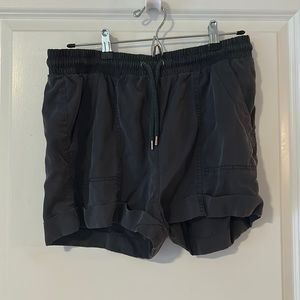 Universal Thread Blue Utility Shorts with Pockets and Drawstring Waist